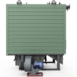 Котел водогрейный на дровах серии GB-250 (КВр-0,25Д) - GB-600 (КВр-0,6Д), мощностью 0,25-0,6МВт, с воздуховодом и вентилятором